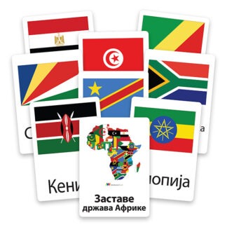 karte Zastave zemalja Afrike