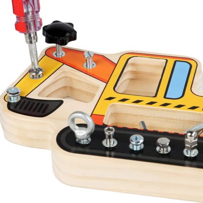 Montessori Excavator ScrewDriver Board