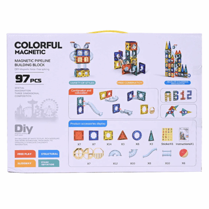magnetic pipeline building block 97 pcs