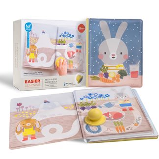 Magična vodena bojanka za decu sa ilustracijama koje se pojavljuju uz vodu